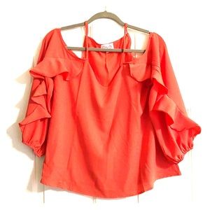 NWT cold shoulder top